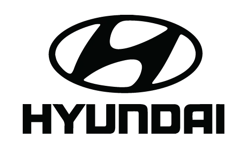 Black Hyundai logo for Hyundai repair and maintenance services at Express Lube & Car Care in Arlington, Texas