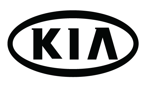 Black Kia logo for Kia repair and maintenance services at Express Lube & Car Care in Arlington, Texas