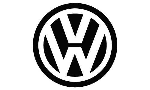 Black Volkswagen logo for Volkswagen repair and maintenance services at Express Lube & Car Care in Arlington, Texas