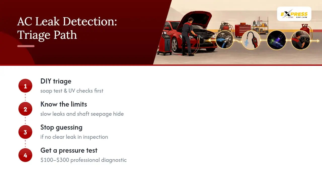 What Most Advice Gets Wrong About AC Leak Detection — overview diagram