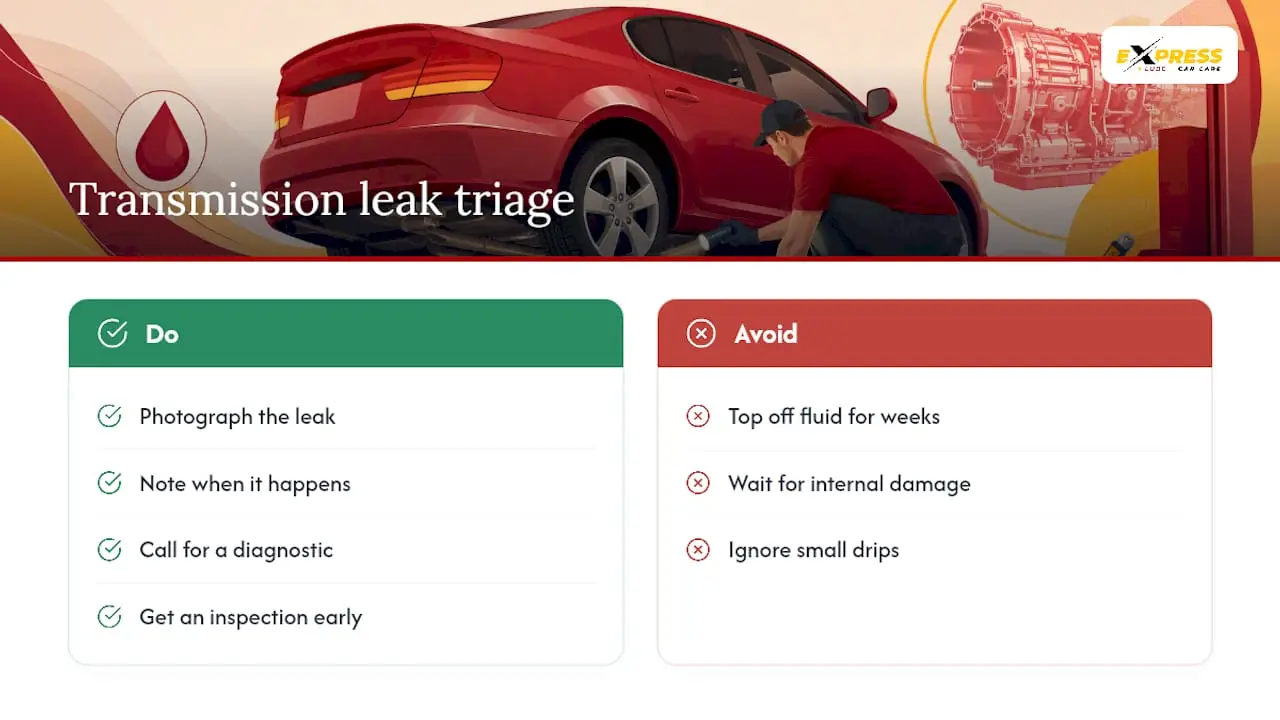 A Quick Note From Express Lube & Car Care — overview diagram