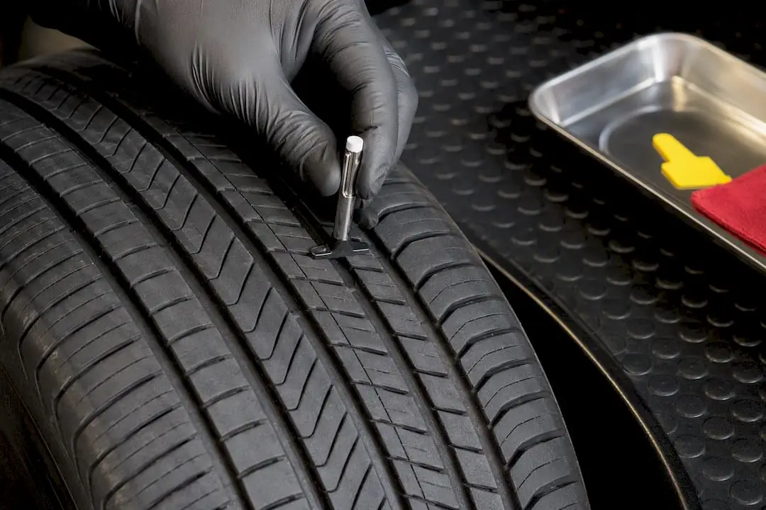 Gauge measuring tire tread depth