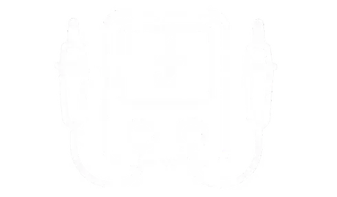 Outline icon of a backpack with front pocket and straps