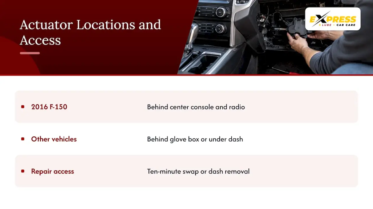 Where Is the Blend Door Actuator Located? — overview diagram